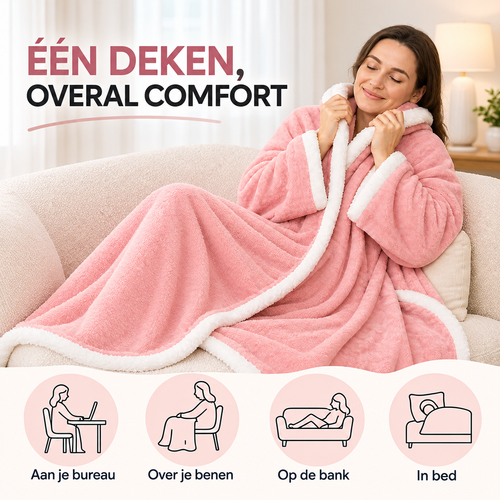 Knusly Draagbare Verwarmde Deken